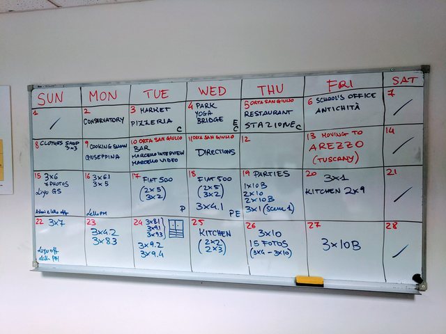Production schedule for Tutto Bene 2 and 3